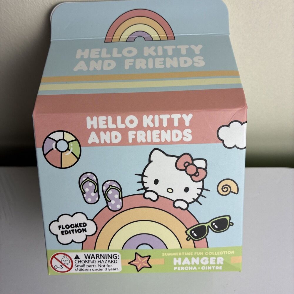 Hello Kitty & Friends, Summer Time Fun, Flocked Hanger (Green Hello Kitty)